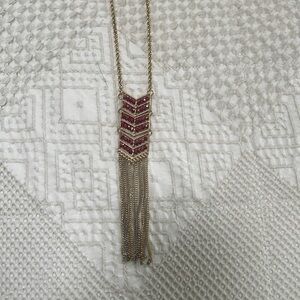 Beaded gold chain, Steve Madden necklace